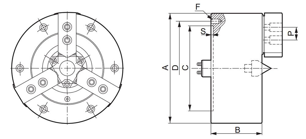 YF Floating Claw Dynamic Chuck